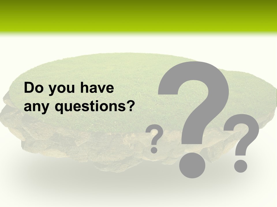 Air Floating Lawn Isolation PowerPoint Template