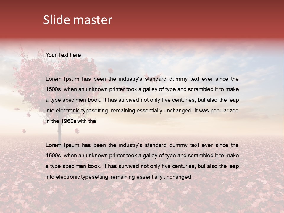 Beautiful Autumn Brown PowerPoint Template