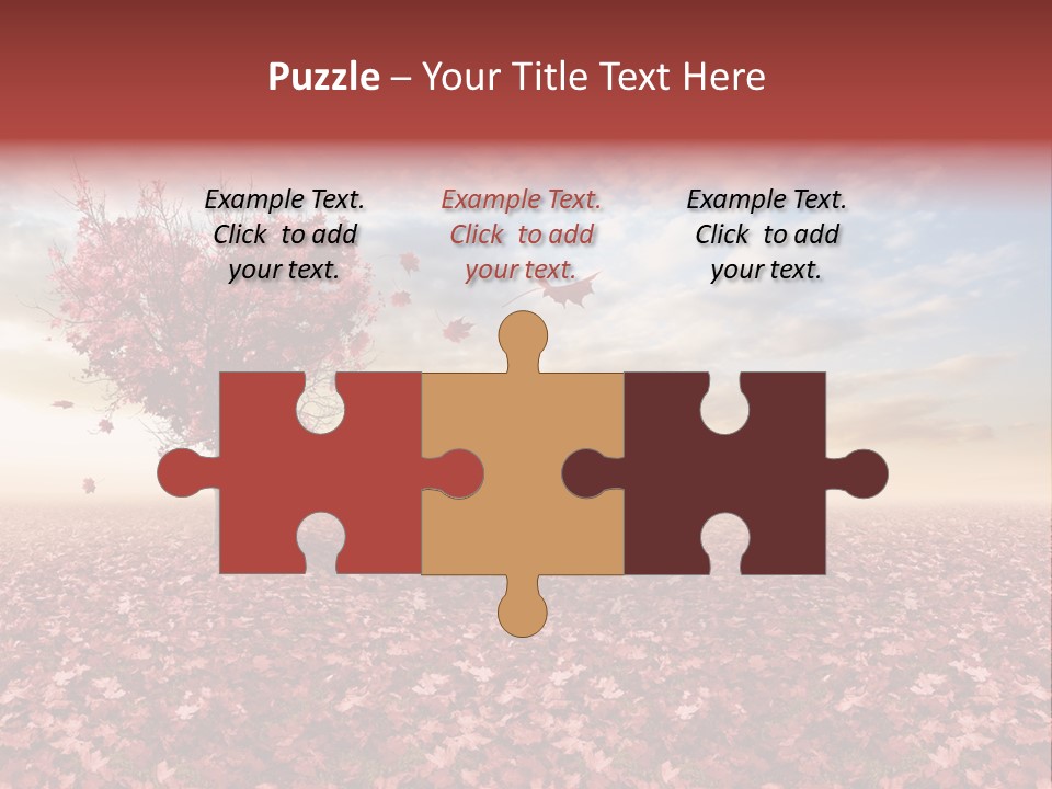 Beautiful Autumn Brown PowerPoint Template