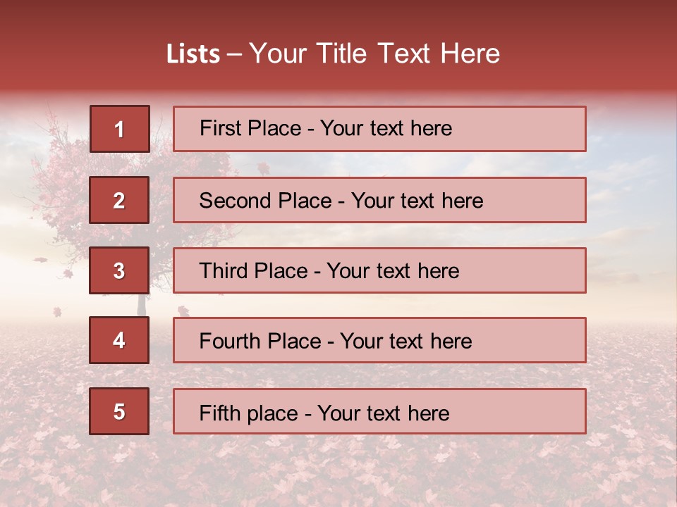 Beautiful Autumn Brown PowerPoint Template