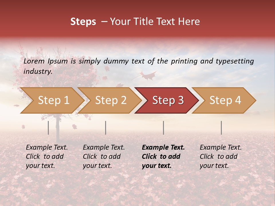 Beautiful Autumn Brown PowerPoint Template