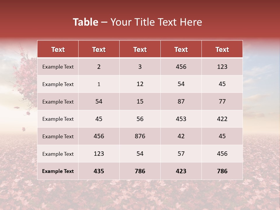 Beautiful Autumn Brown PowerPoint Template