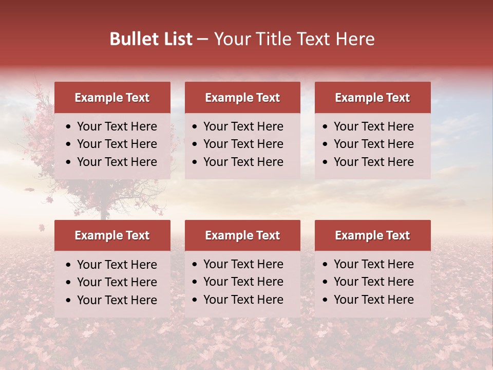 Beautiful Autumn Brown PowerPoint Template