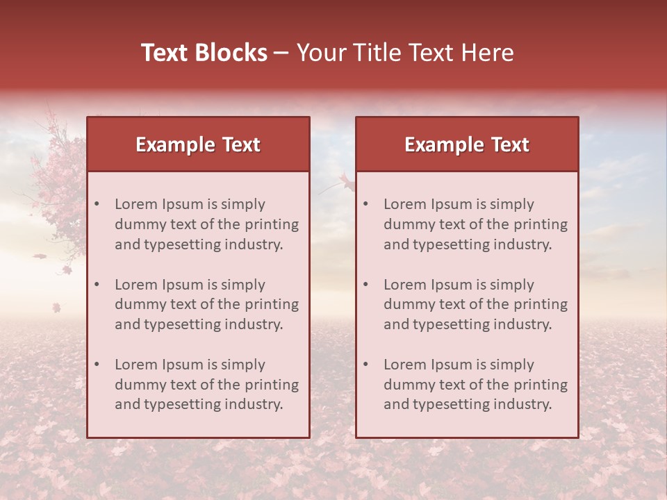 Beautiful Autumn Brown PowerPoint Template