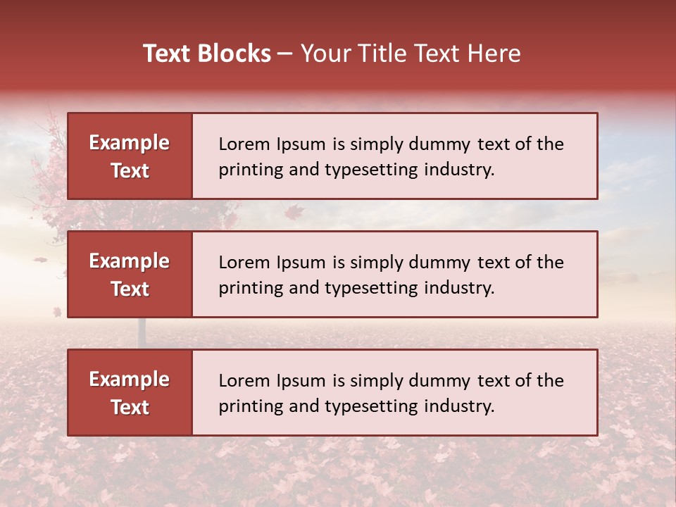 Beautiful Autumn Brown PowerPoint Template