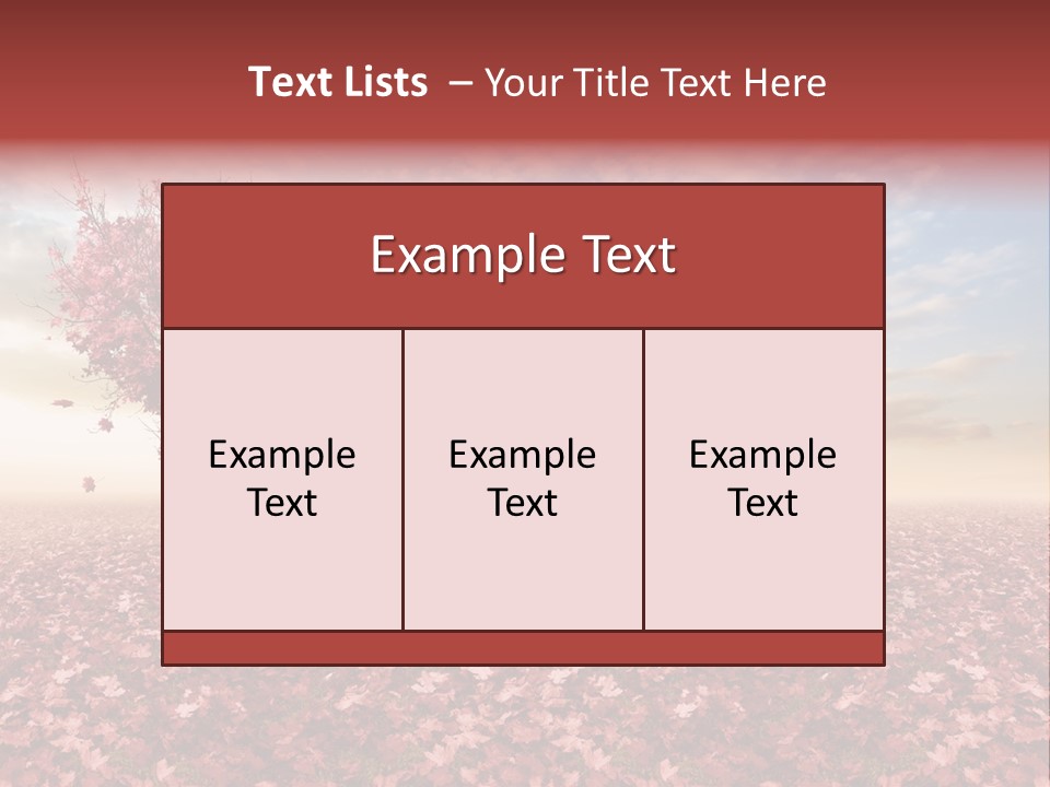 Beautiful Autumn Brown PowerPoint Template