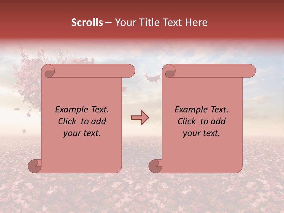 Beautiful Autumn Brown PowerPoint Template