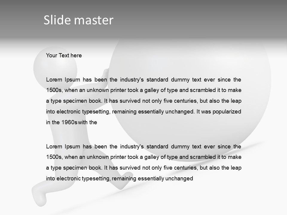 Rock Work Sisyphean PowerPoint Template