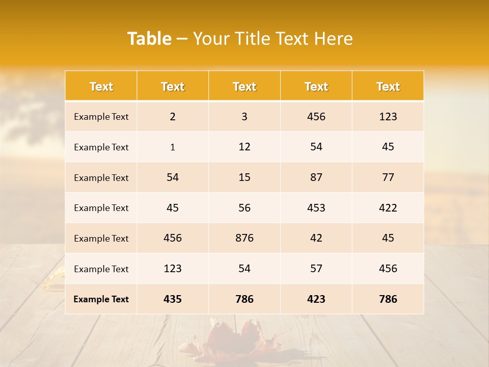 Vibrant Aged Park PowerPoint Template