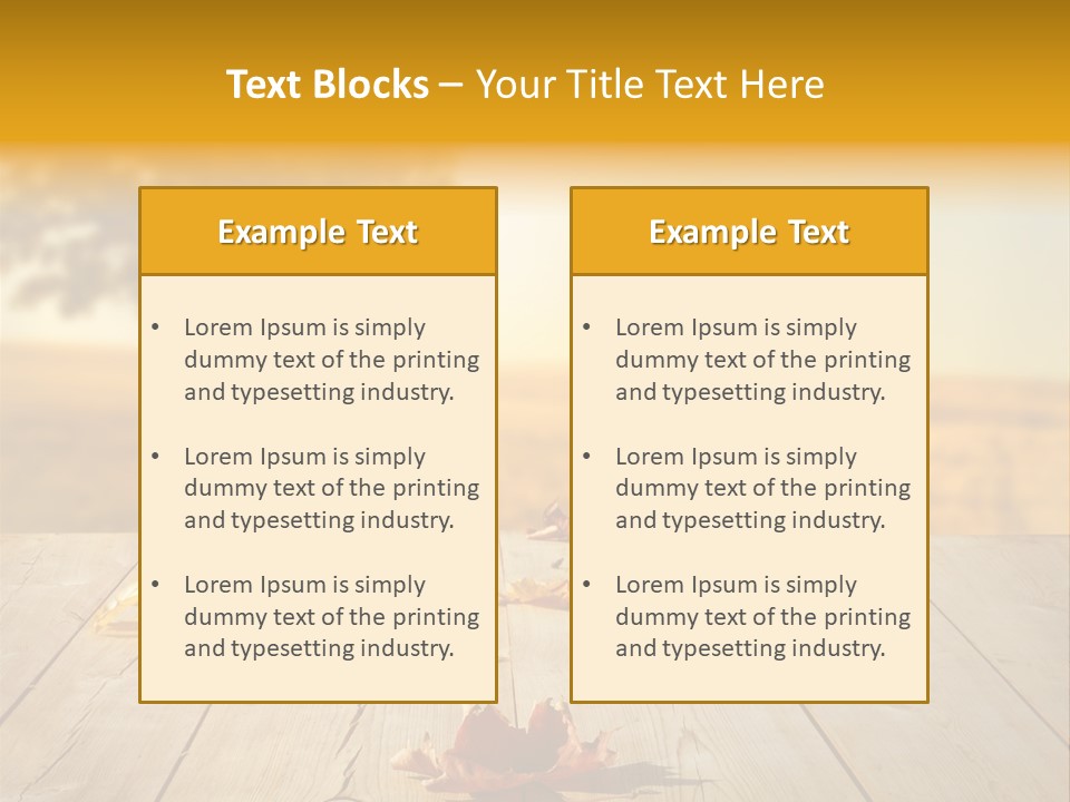 Vibrant Aged Park PowerPoint Template