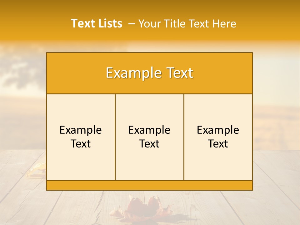 Vibrant Aged Park PowerPoint Template
