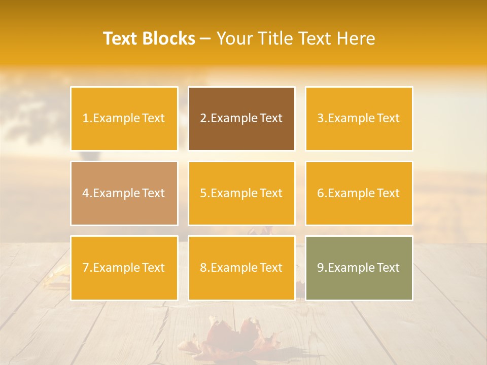 Vibrant Aged Park PowerPoint Template