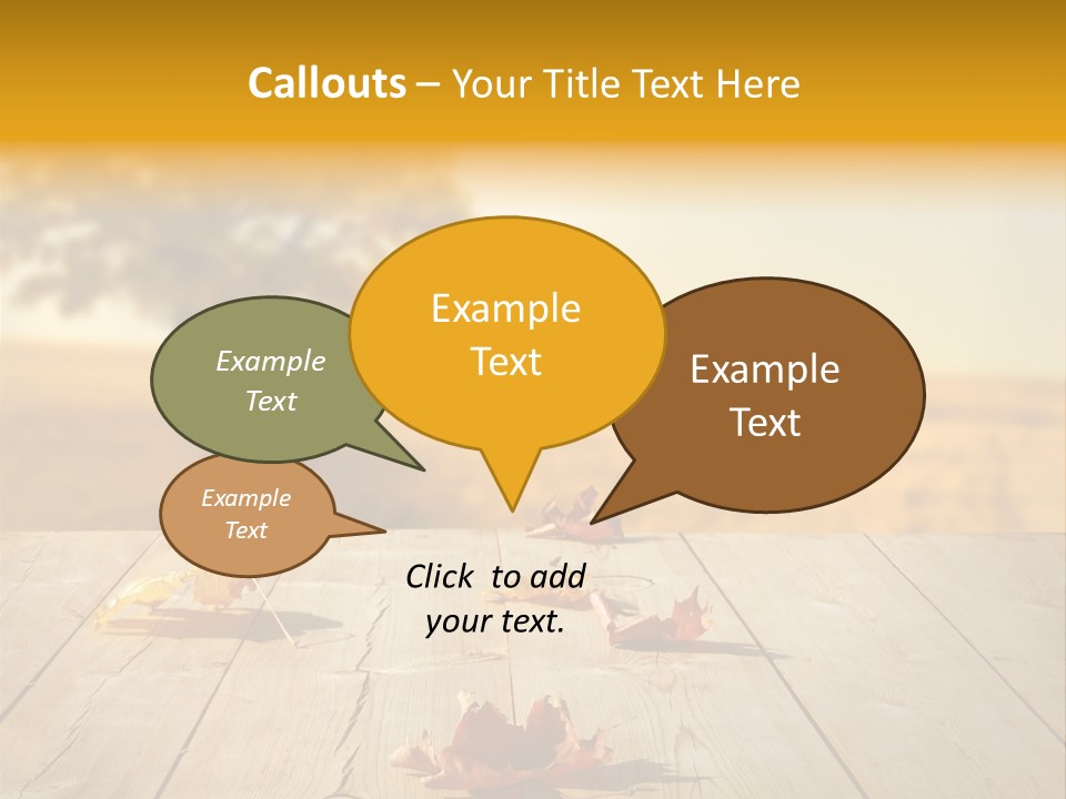 Vibrant Aged Park PowerPoint Template