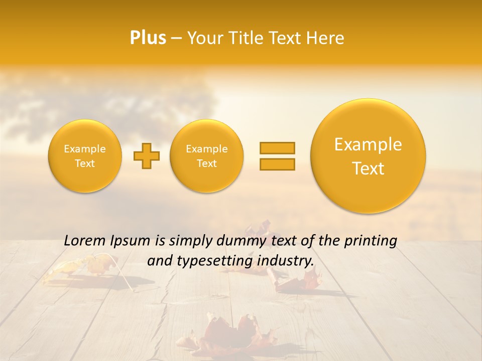 Vibrant Aged Park PowerPoint Template