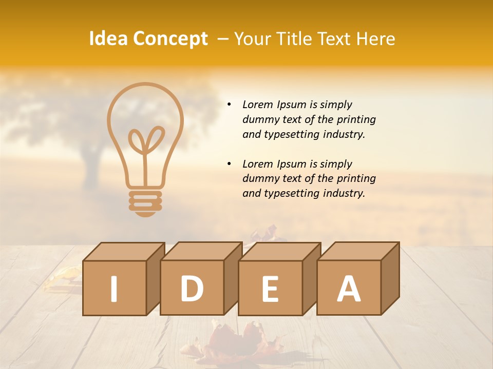 Vibrant Aged Park PowerPoint Template