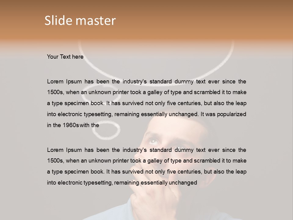 Speech Bubble Chalk White PowerPoint Template