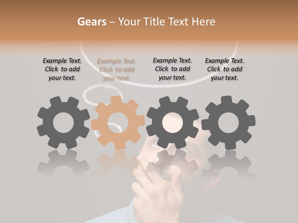 Speech Bubble Chalk White PowerPoint Template