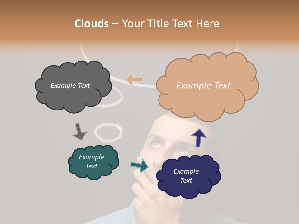 Speech Bubble Chalk White PowerPoint Template