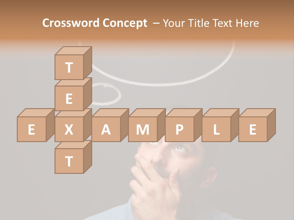 Speech Bubble Chalk White PowerPoint Template