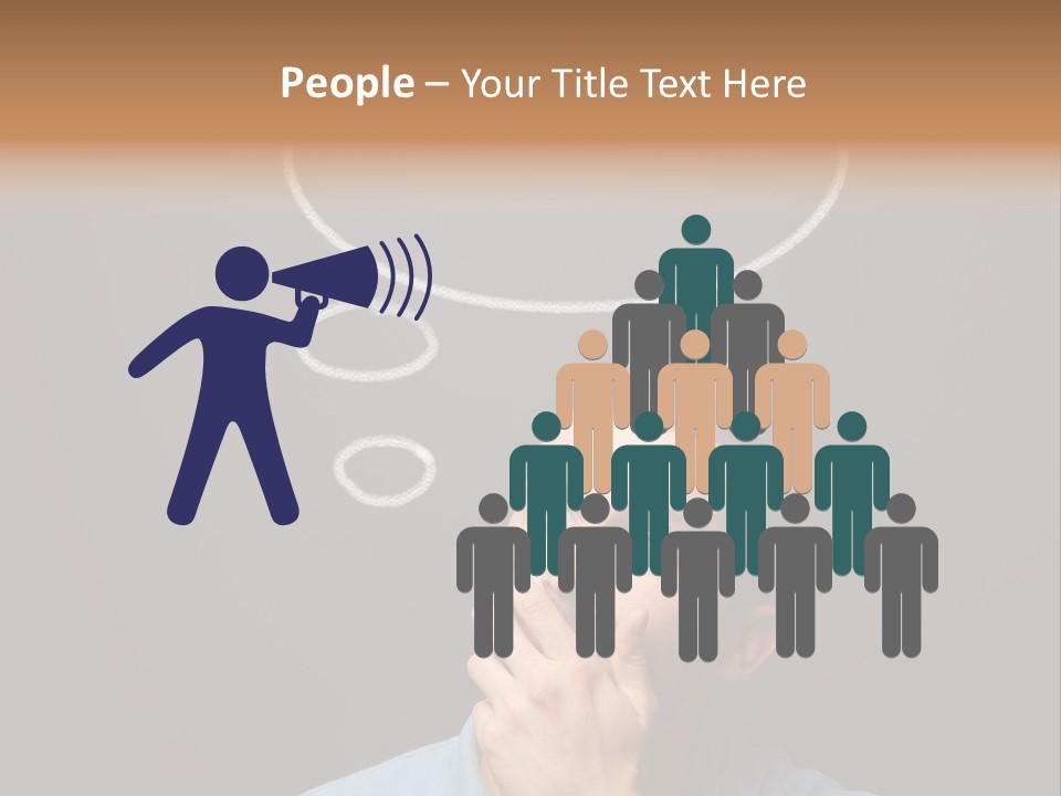 Speech Bubble Chalk White PowerPoint Template