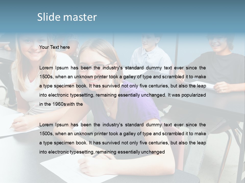 Male People Teenager PowerPoint Template