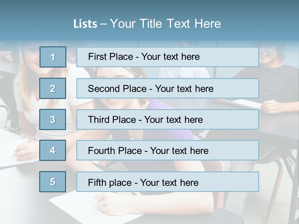 Male People Teenager PowerPoint Template