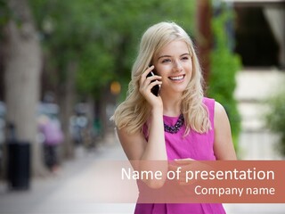 Dress Communicate Outdoor PowerPoint Template