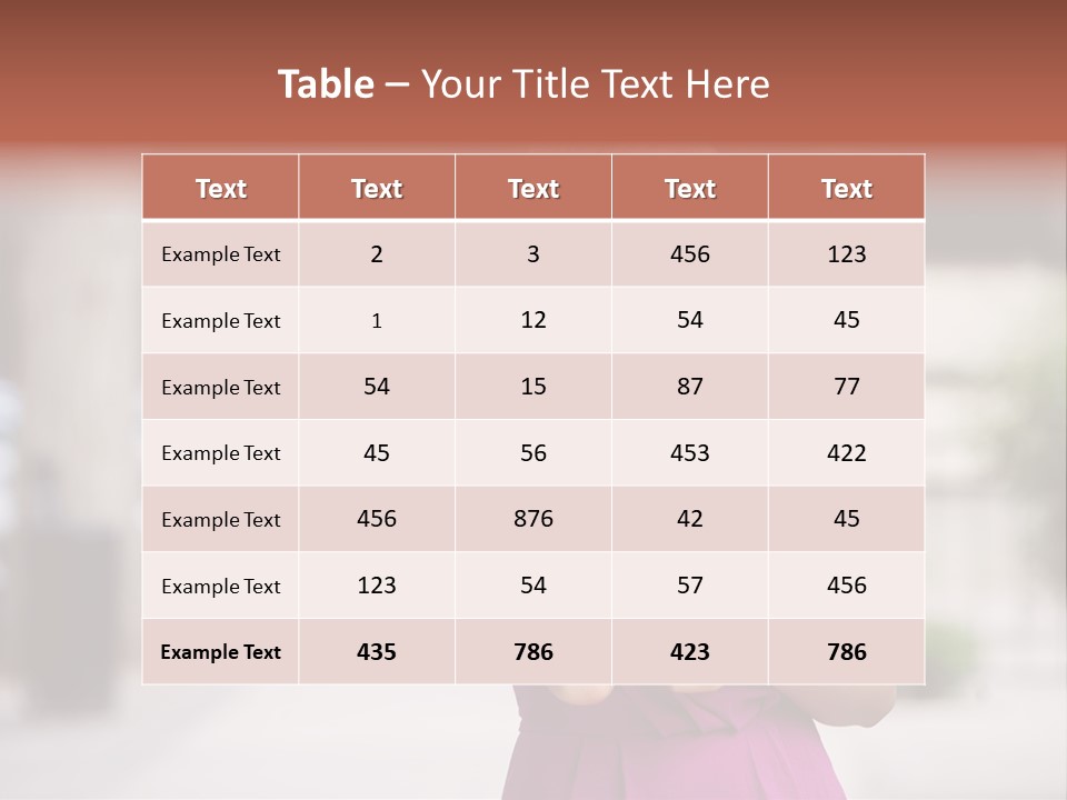Dress Communicate Outdoor PowerPoint Template