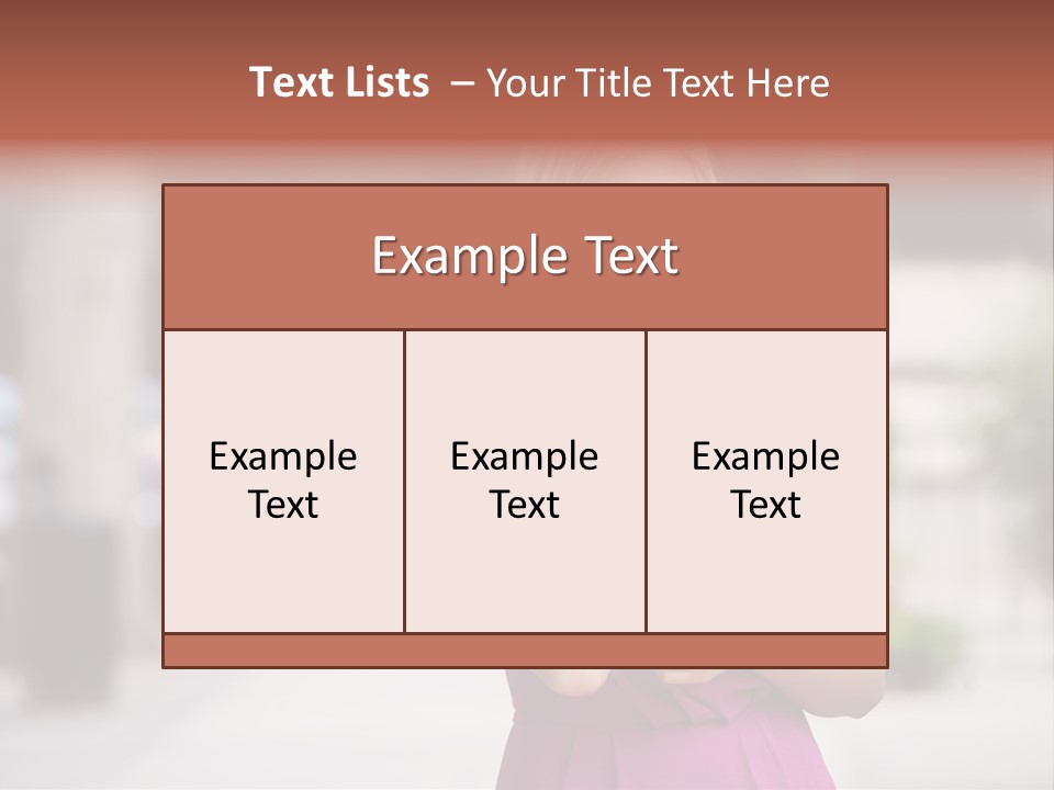 Dress Communicate Outdoor PowerPoint Template