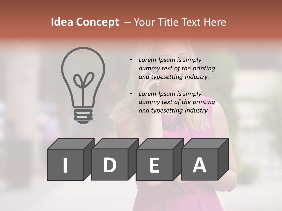 Dress Communicate Outdoor PowerPoint Template