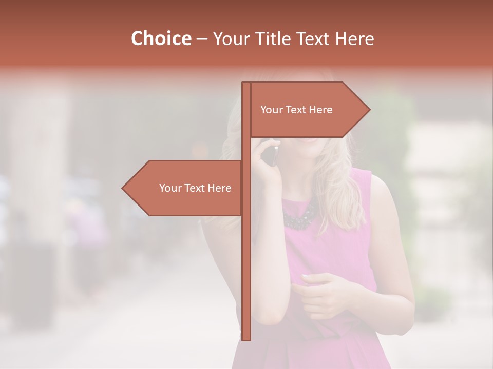 Dress Communicate Outdoor PowerPoint Template