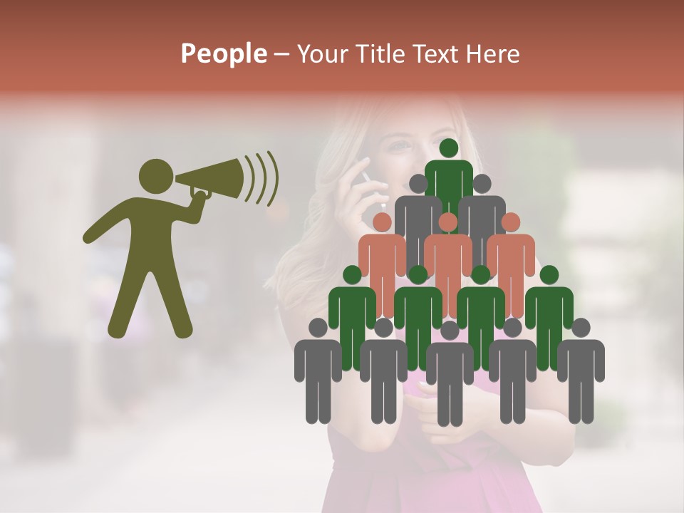 Dress Communicate Outdoor PowerPoint Template