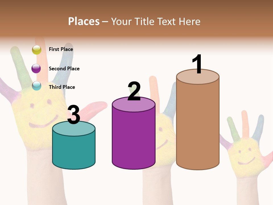 Smiley Face Joy Shopping PowerPoint Template