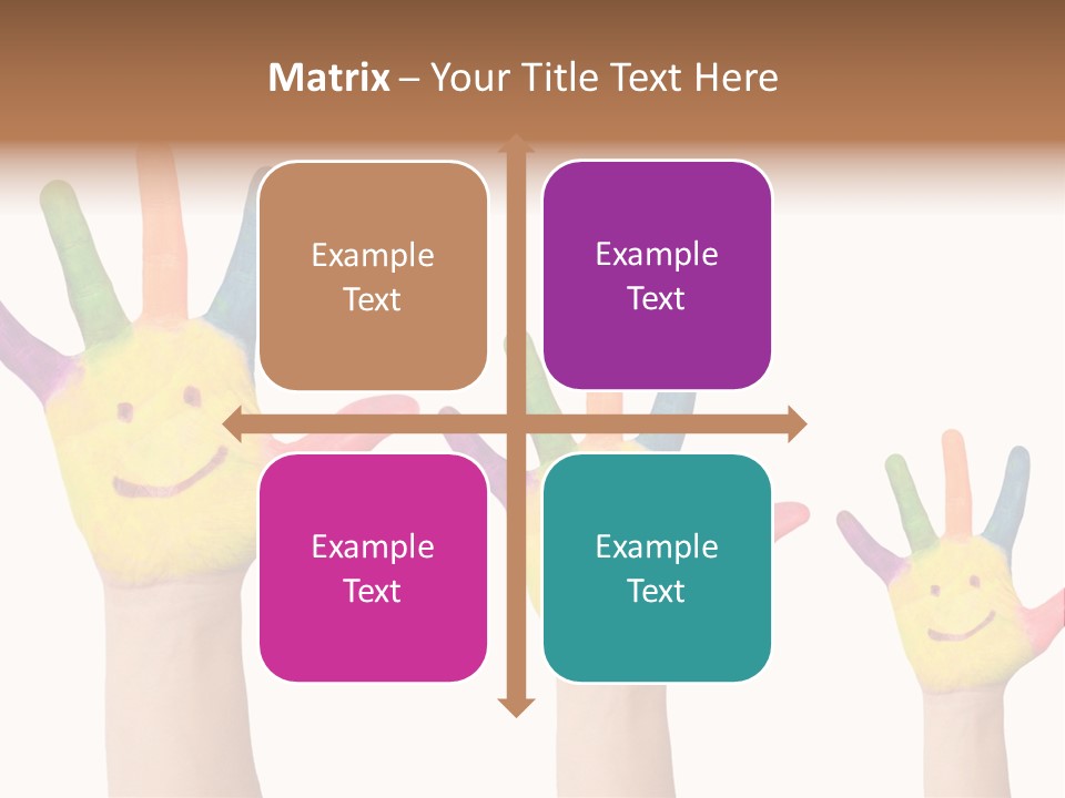 Smiley Face Joy Shopping PowerPoint Template