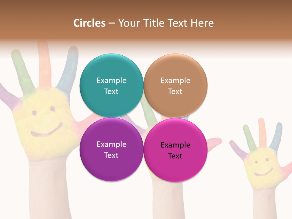 Smiley Face Joy Shopping PowerPoint Template