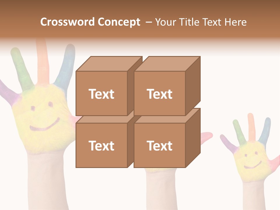 Smiley Face Joy Shopping PowerPoint Template