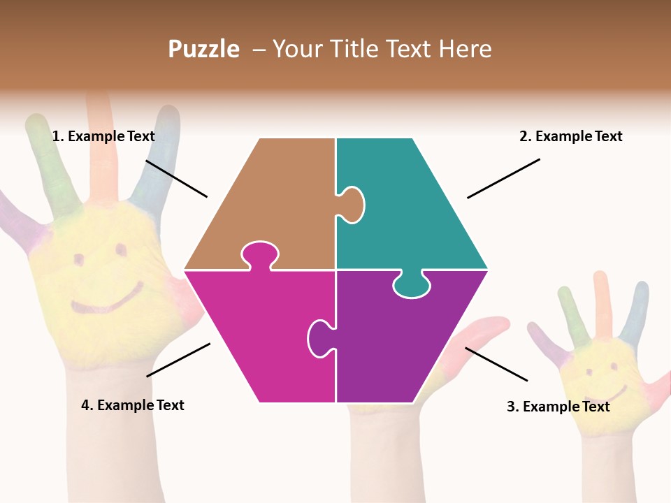 Smiley Face Joy Shopping PowerPoint Template