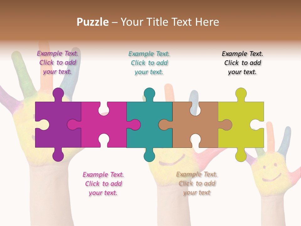 Smiley Face Joy Shopping PowerPoint Template