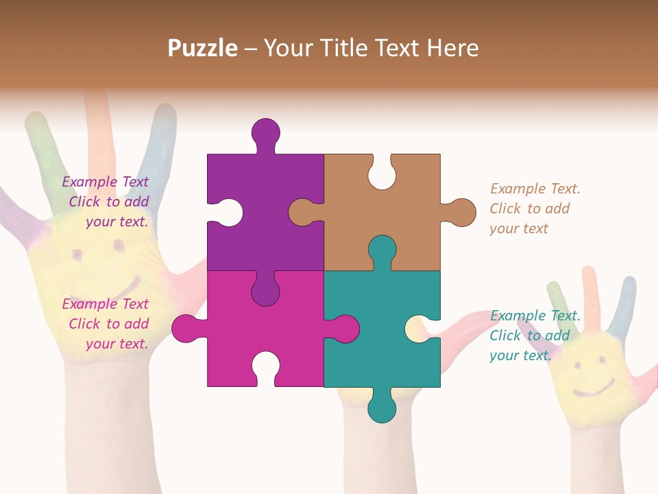 Smiley Face Joy Shopping PowerPoint Template