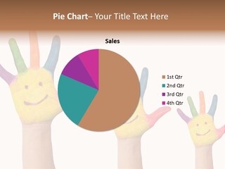 Smiley Face Joy Shopping PowerPoint Template