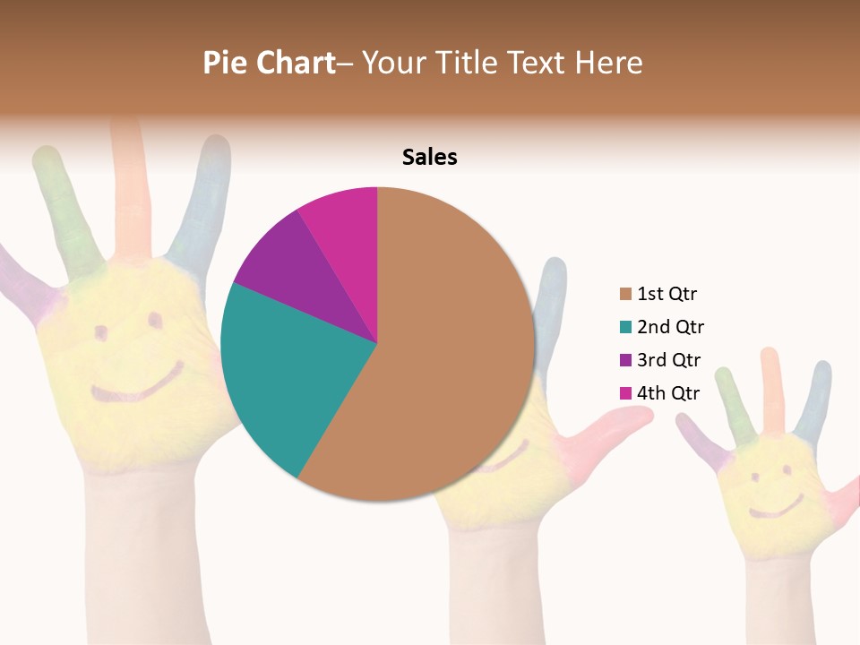 Smiley Face Joy Shopping PowerPoint Template