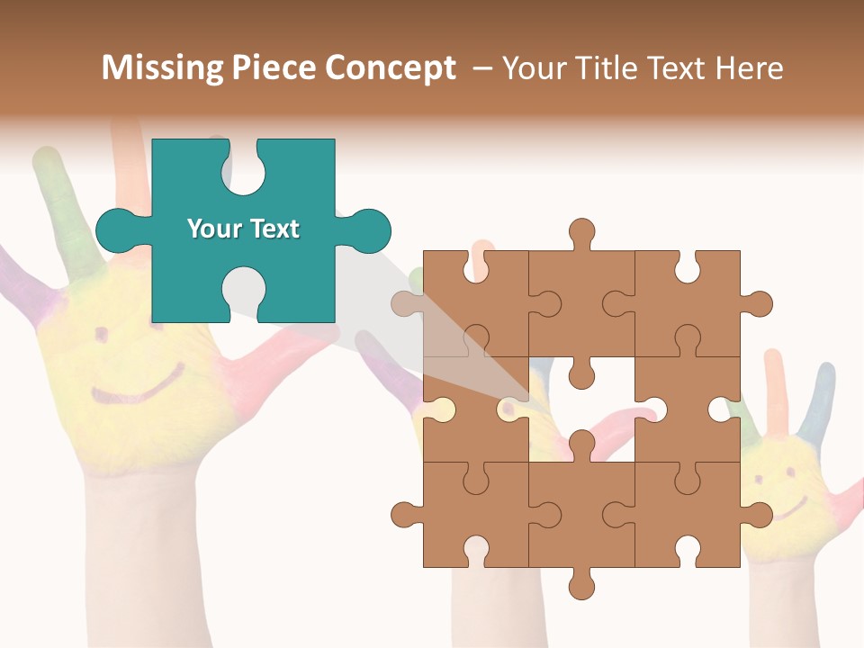 Smiley Face Joy Shopping PowerPoint Template