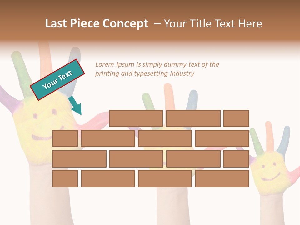 Smiley Face Joy Shopping PowerPoint Template