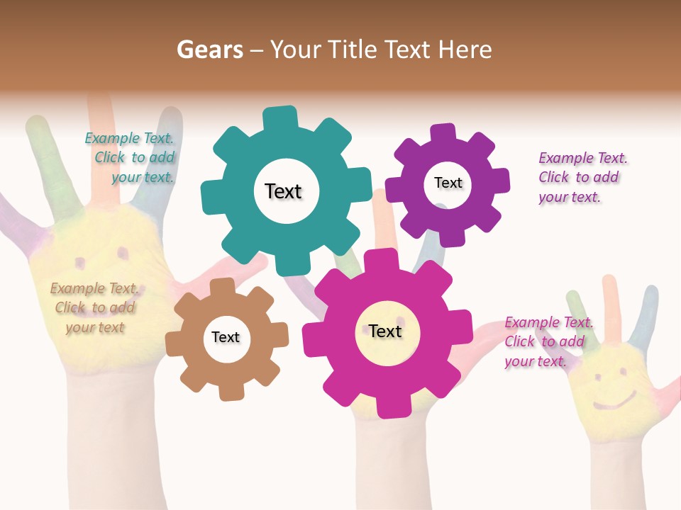 Smiley Face Joy Shopping PowerPoint Template