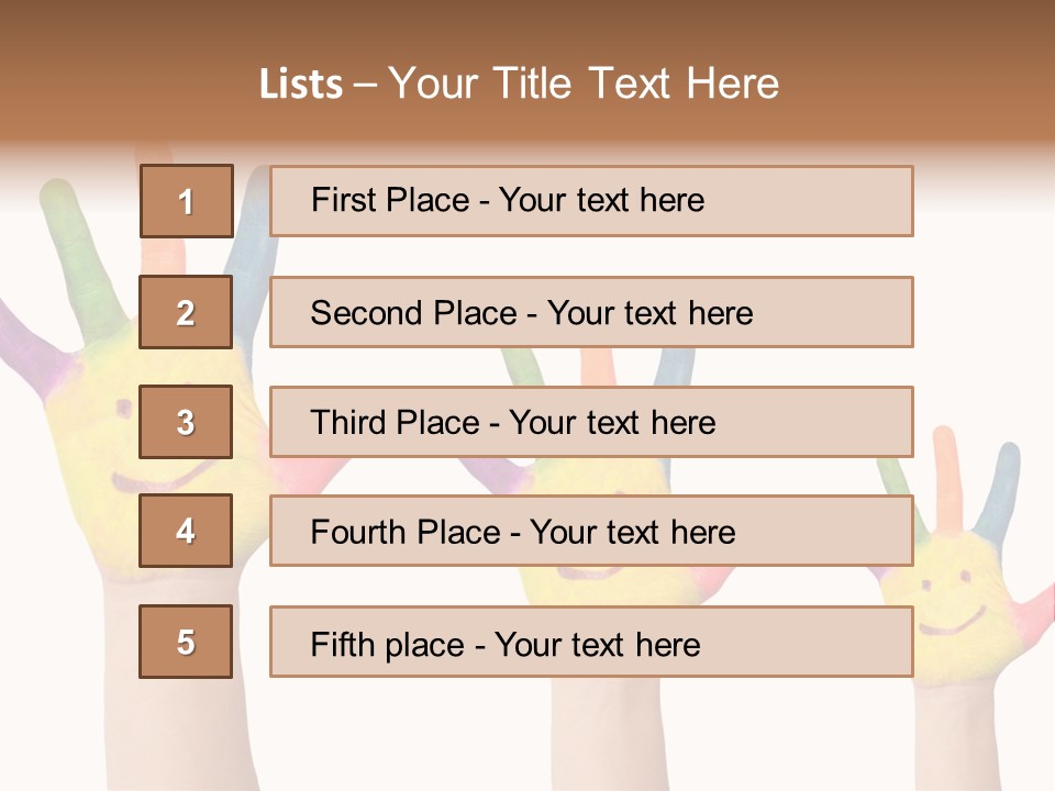 Smiley Face Joy Shopping PowerPoint Template