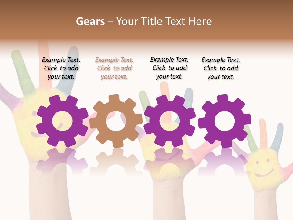 Smiley Face Joy Shopping PowerPoint Template