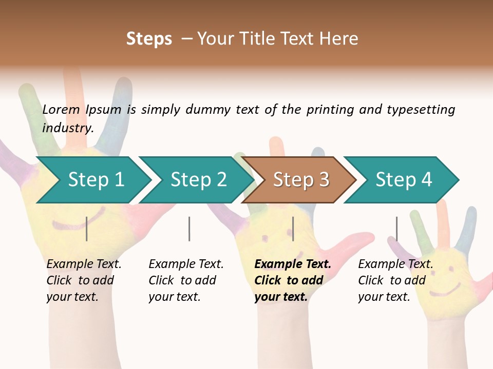 Smiley Face Joy Shopping PowerPoint Template