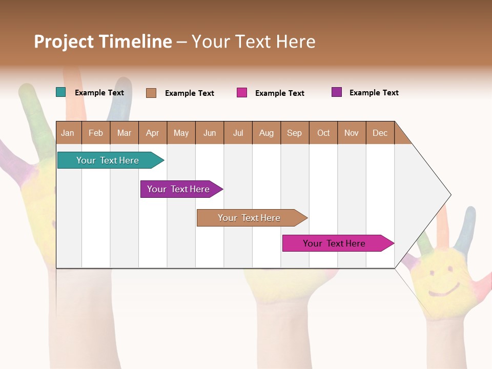 Smiley Face Joy Shopping PowerPoint Template
