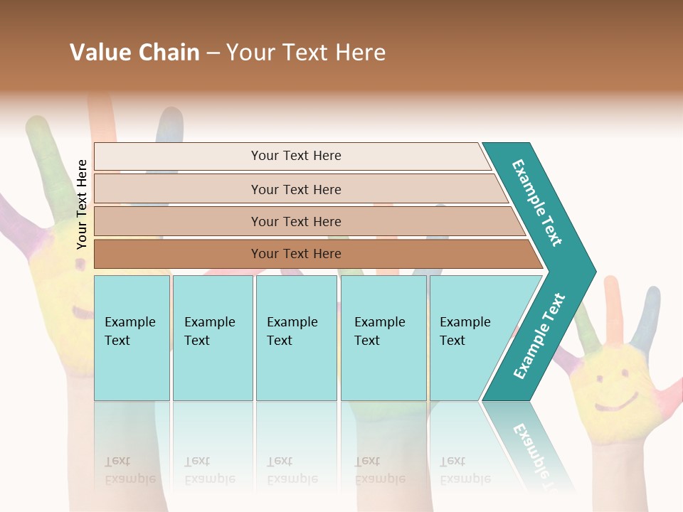 Smiley Face Joy Shopping PowerPoint Template