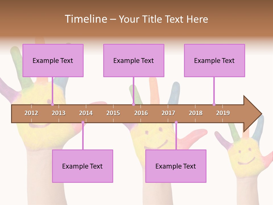 Smiley Face Joy Shopping PowerPoint Template